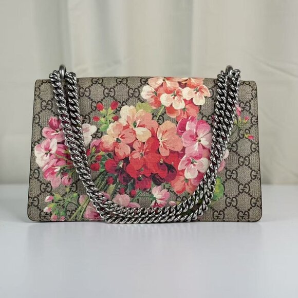 Gucci Dionysus Medium Shoulder Bag Blppms Print GG Coated Canvas - Picture 3 of 9